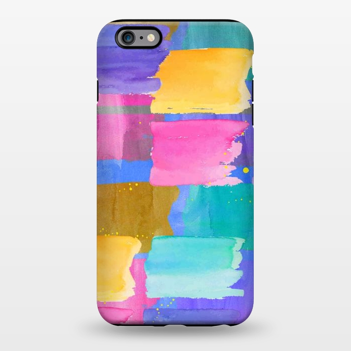 iPhone 6/6s plus StrongFit Blue watercolor painting abstract design by Josie