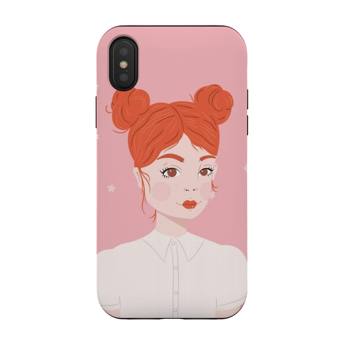 iPhone Xs / X StrongFit Fire Girl by Jelena Obradovic