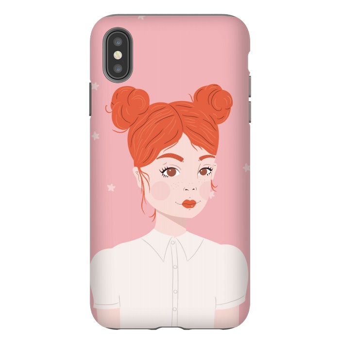 iPhone Xs Max StrongFit Fire Girl by Jelena Obradovic