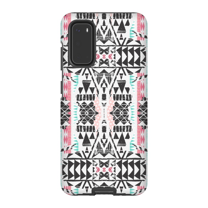 Galaxy S20 StrongFit Playful tribal ethnic triangles by Oana 