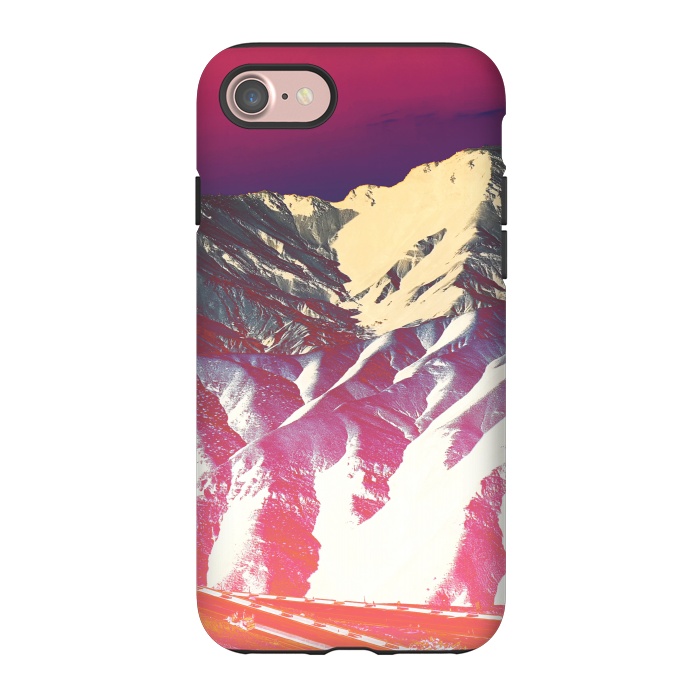iPhone 7 StrongFit Utopia pink gradient desert mountain landscape by Oana 