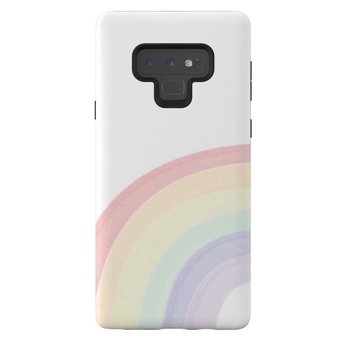 Galaxy Note 9 StrongFit Pastel Rainbow by Martina