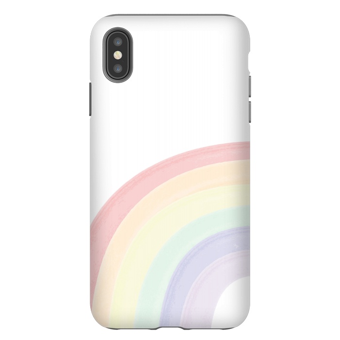 iPhone Xs Max StrongFit Pastel Rainbow by Martina