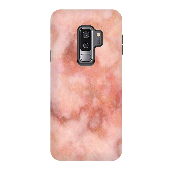 Galaxy S9 plus StrongFit Elegant rose gold marble by Martina