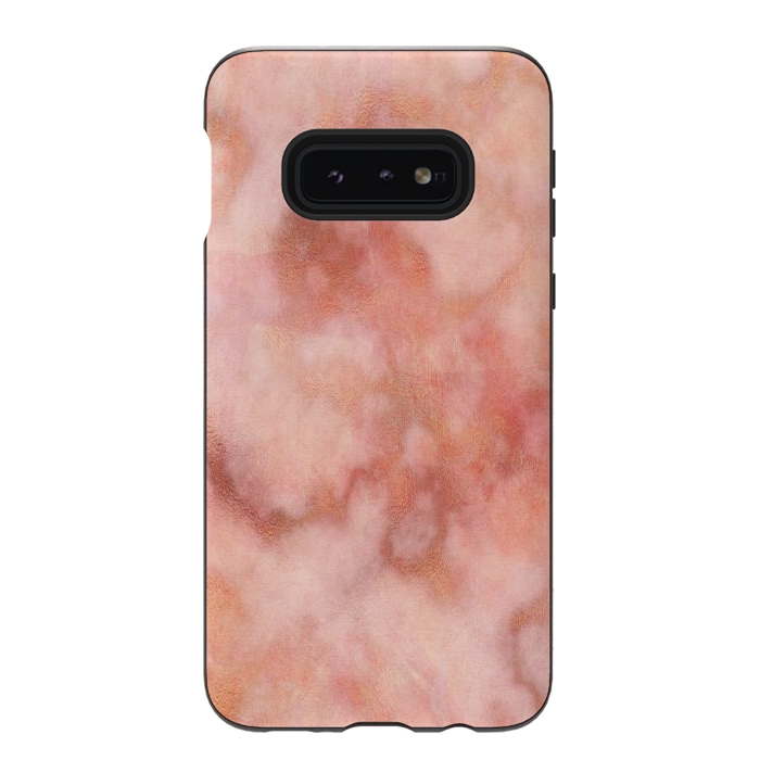 Galaxy S10e StrongFit Elegant rose gold marble by Martina