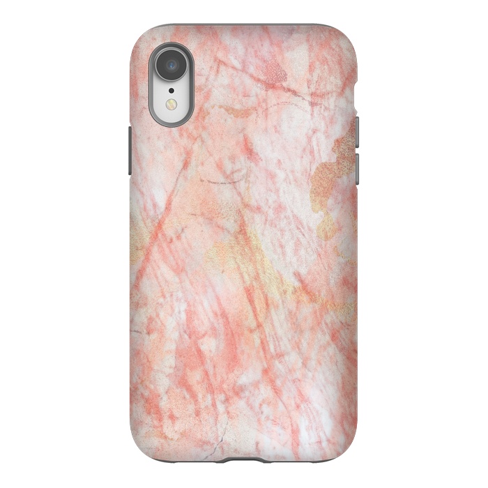 iPhone Xr StrongFit Pink Marble Stone by Martina
