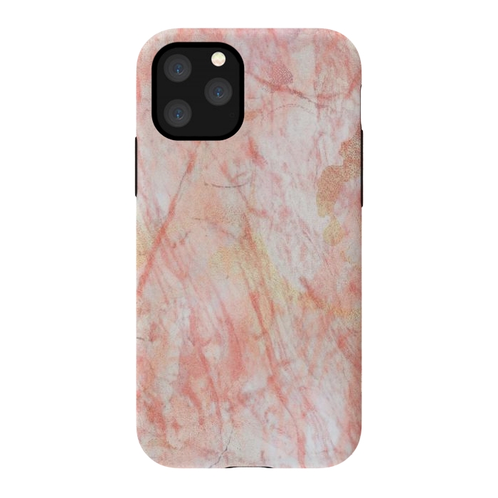 iPhone 11 Pro StrongFit Pink Marble Stone by Martina
