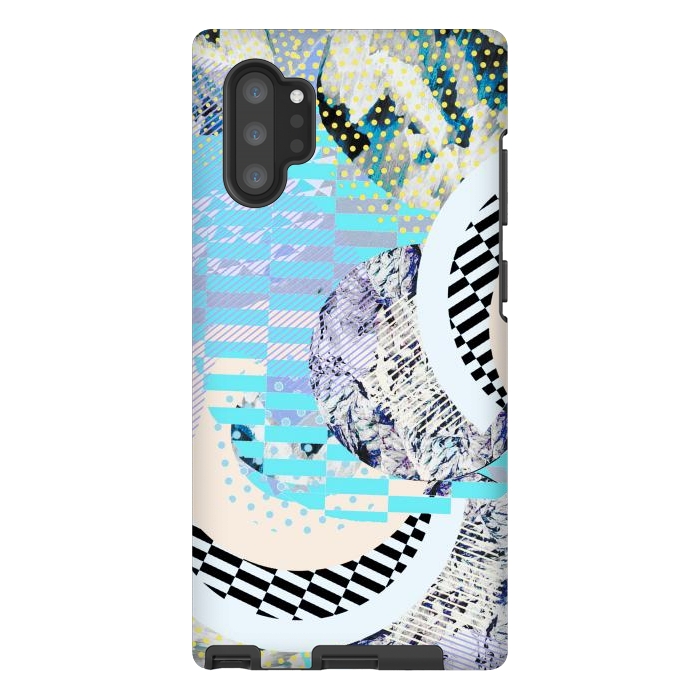 Galaxy Note 10 plus StrongFit Abstract geometric Memphis Art Deco design by Oana 