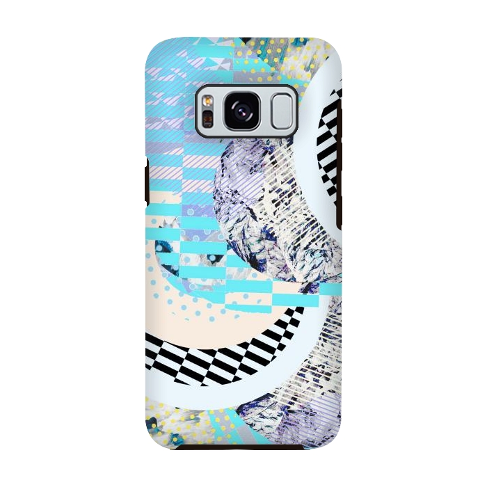 Galaxy S8 StrongFit Abstract geometric Memphis Art Deco design by Oana 