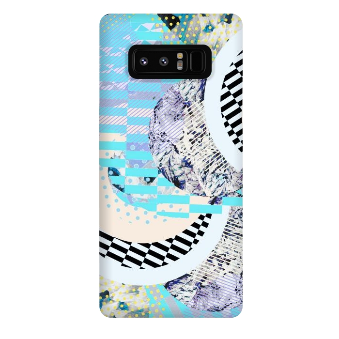 Galaxy Note 8 StrongFit Abstract geometric Memphis Art Deco design by Oana 