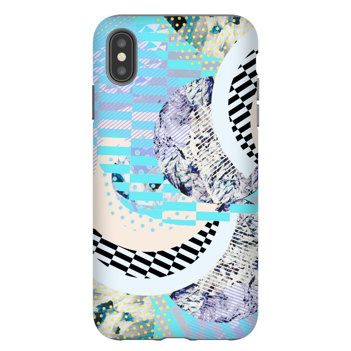 iPhone Xs Max StrongFit Abstract geometric Memphis Art Deco design by Oana 