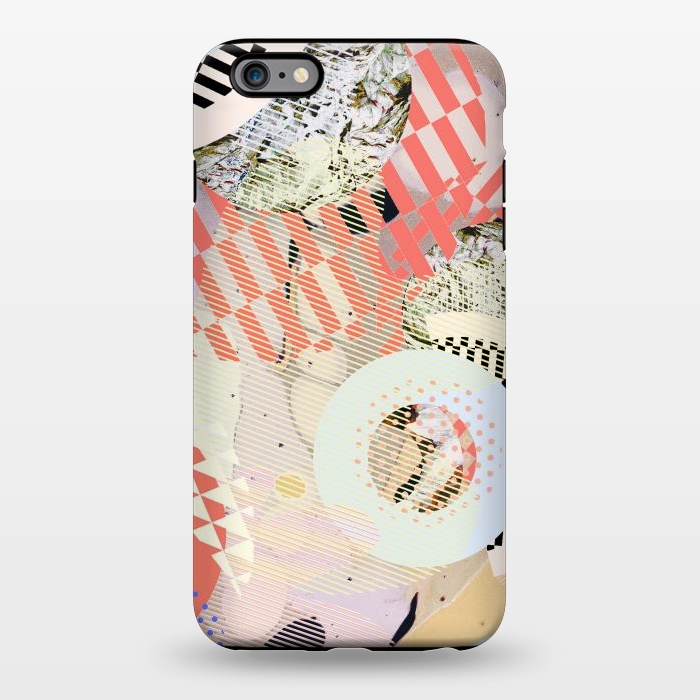iPhone 6/6s plus StrongFit Colorful abstract geometric Memphis art deco by Oana 