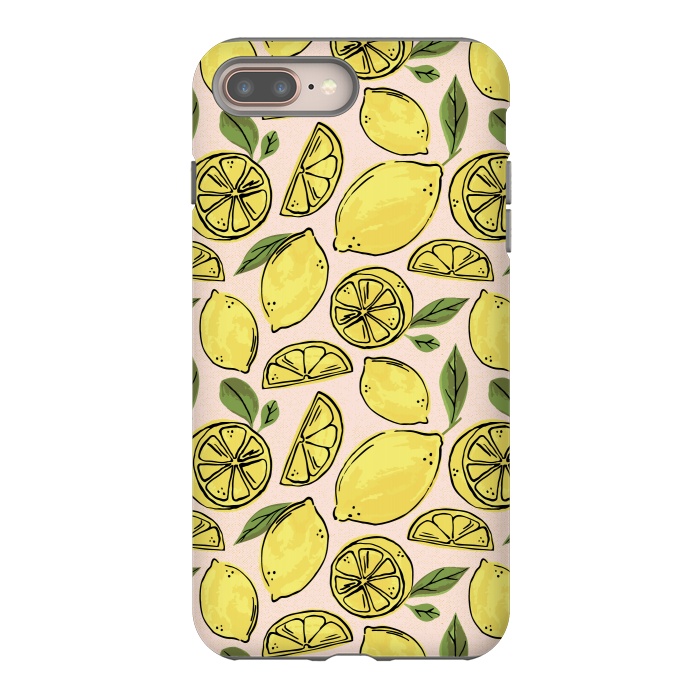 iPhone 7 plus StrongFit Lemons by Melissa Lee
