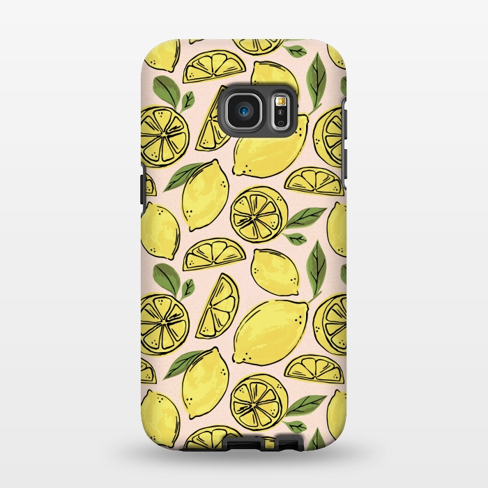 Galaxy S7 EDGE StrongFit Lemons by Melissa Lee