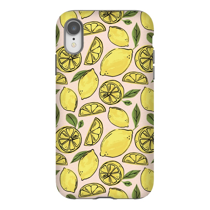 iPhone Xr StrongFit Lemons by Melissa Lee