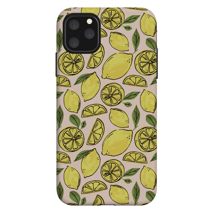 iPhone 11 Pro Max StrongFit Lemons by Melissa Lee