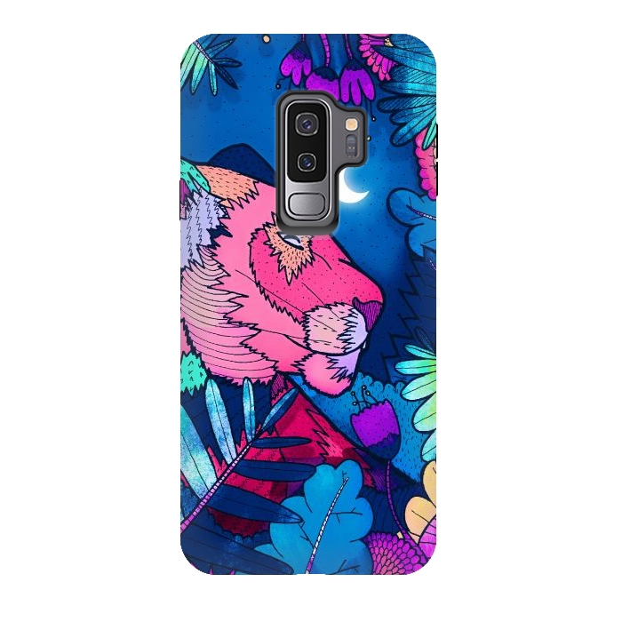 Galaxy S9 plus StrongFit The night lioness  by Steve Wade (Swade)