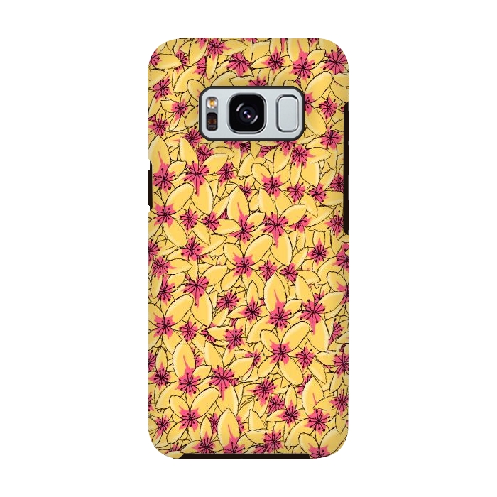 Galaxy S8 StrongFit Yellow blossom by Steve Wade (Swade)