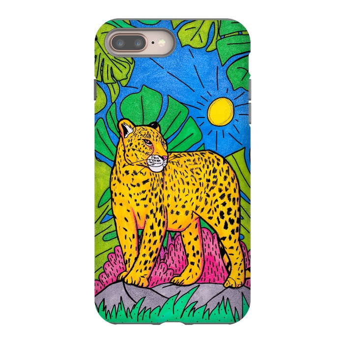 iPhone 7 plus StrongFit Jungle leopard by Steve Wade (Swade)
