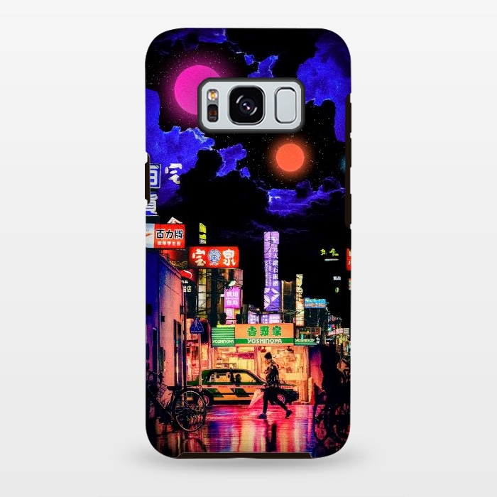 Galaxy S8 plus StrongFit Neon streets by Steve Wade (Swade)