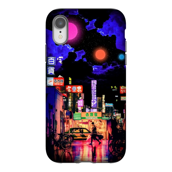 iPhone Xr StrongFit Neon streets by Steve Wade (Swade)