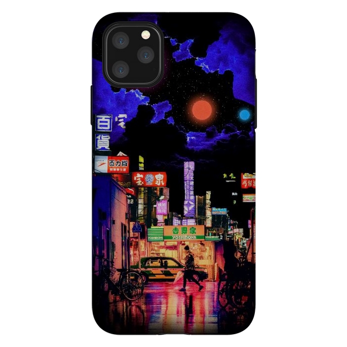 iPhone 11 Pro Max StrongFit Neon streets by Steve Wade (Swade)