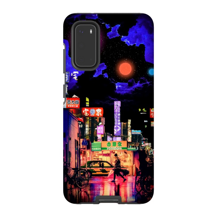 Galaxy S20 StrongFit Neon streets by Steve Wade (Swade)