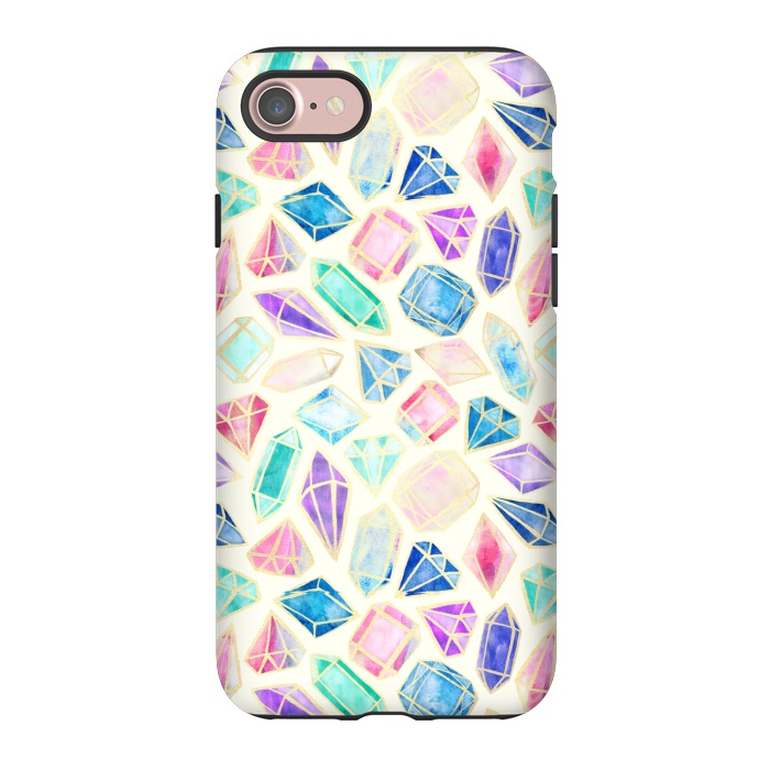 iPhone 7 StrongFit Watercolour Gems Intense by Tangerine-Tane