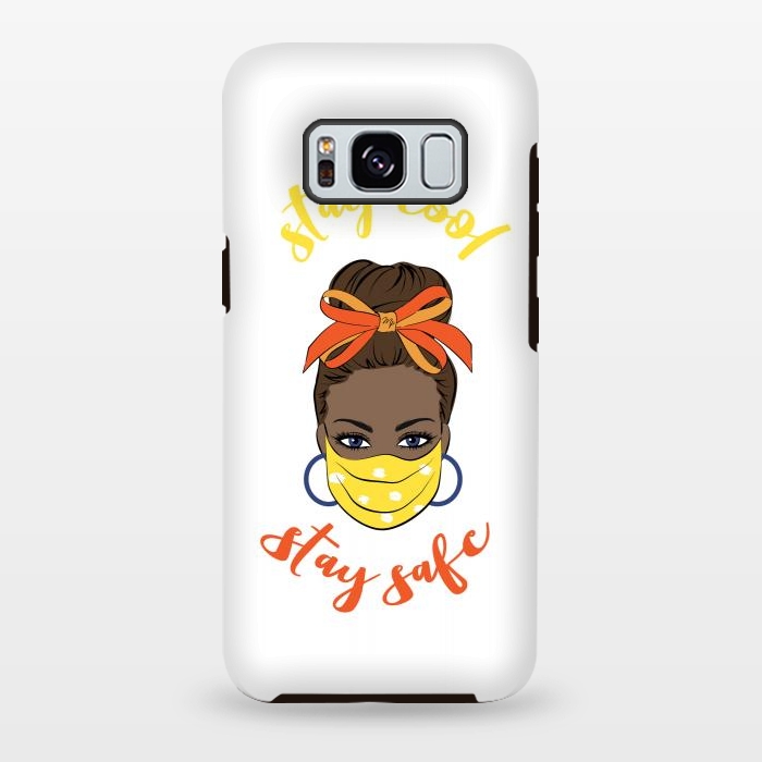 Galaxy S8 plus StrongFit Stay safe dark skin by Martina