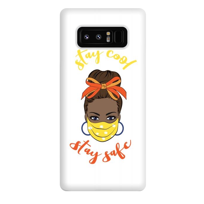 Galaxy Note 8 StrongFit Stay safe dark skin by Martina