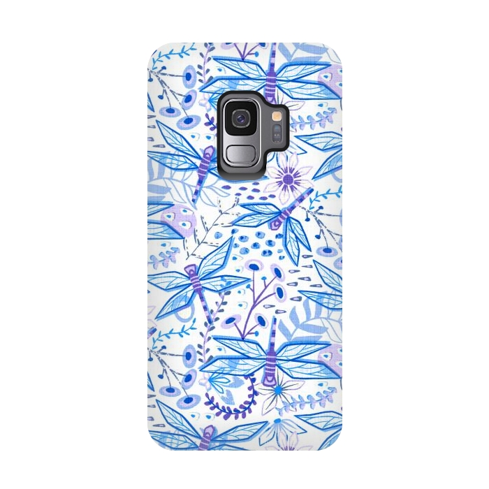 Galaxy S9 StrongFit Dragonfly Blues  by Tigatiga