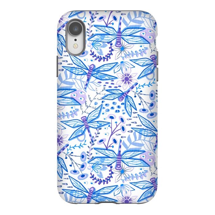 iPhone Xr StrongFit Dragonfly Blues  by Tigatiga
