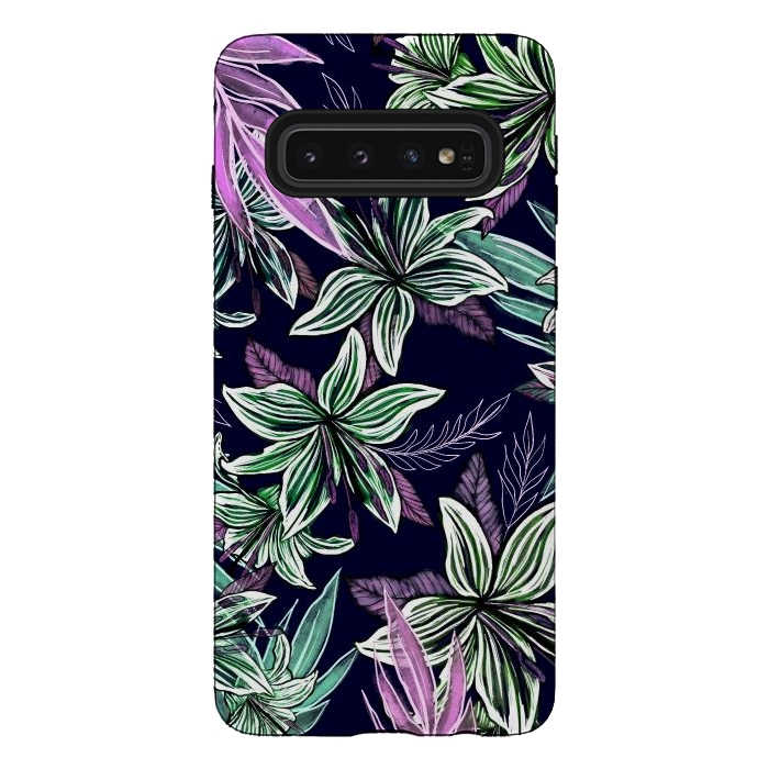 Galaxy S10 StrongFit Floral Lilly  by Rose Halsey