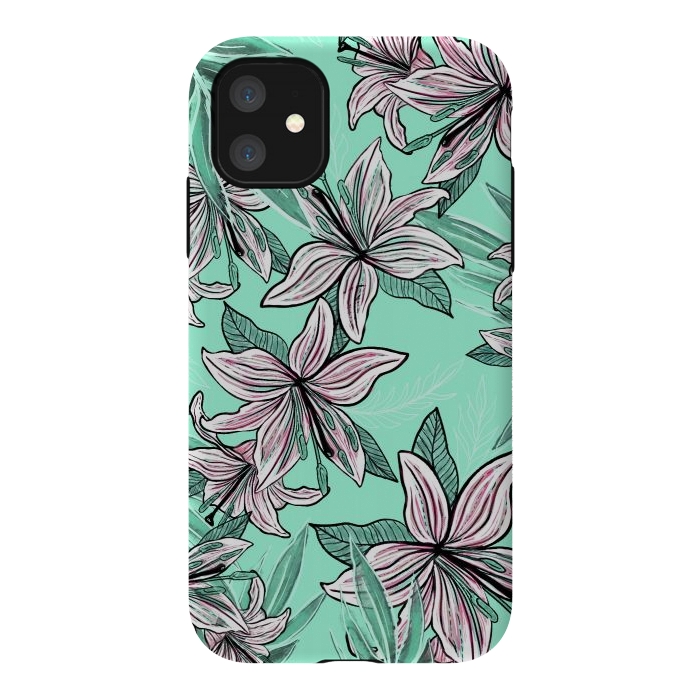 iPhone 11 StrongFit Dancing Lilly  by Rose Halsey