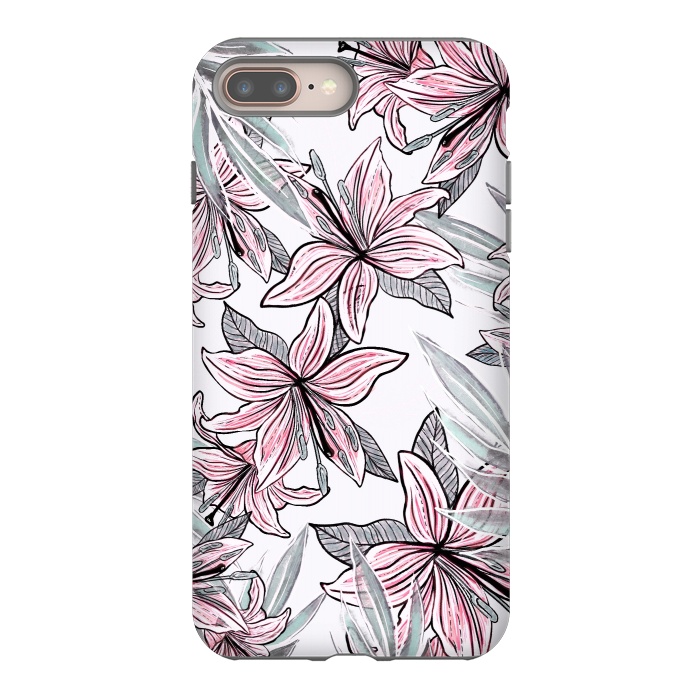 iPhone 7 plus StrongFit Beautiful Lilly by Rose Halsey