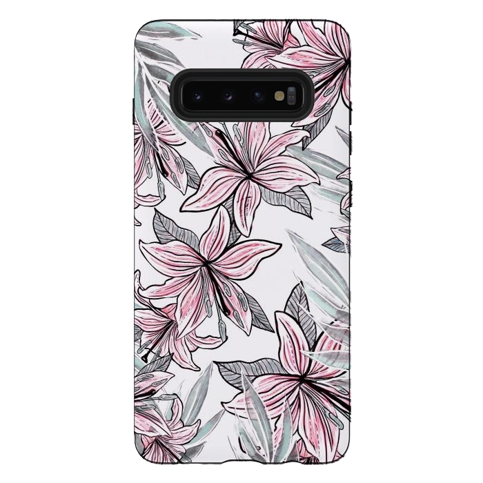 Galaxy S10 plus StrongFit Beautiful Lilly by Rose Halsey