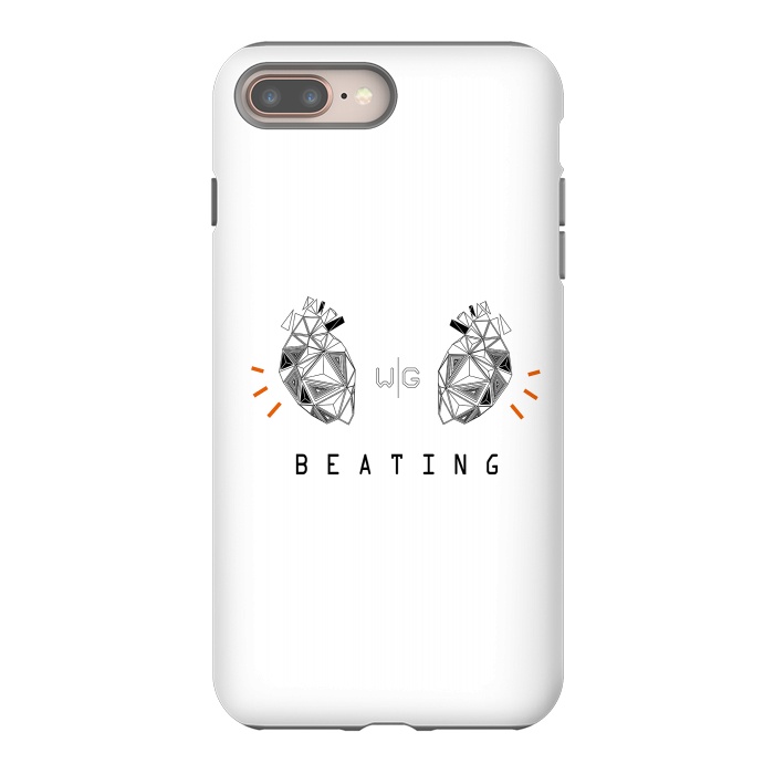 iPhone 8 plus StrongFit Hearts Capicúa by W-Geometrics