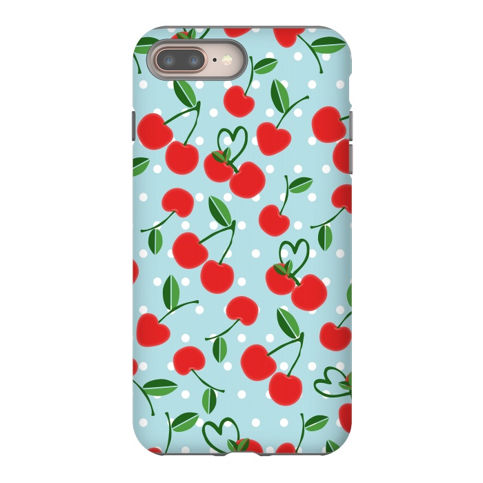 iPhone 8 plus StrongFit Cherries by Leska Hamaty