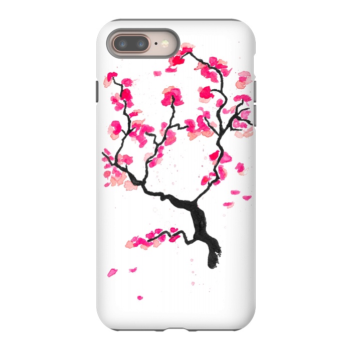 iPhone 8 plus StrongFit Cherry Blossoms by Amaya Brydon