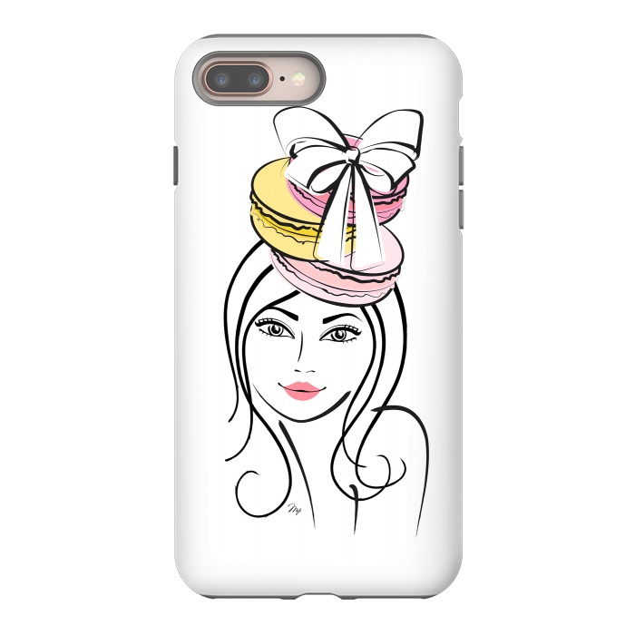 iPhone 8 plus StrongFit Macaron Girl by Martina