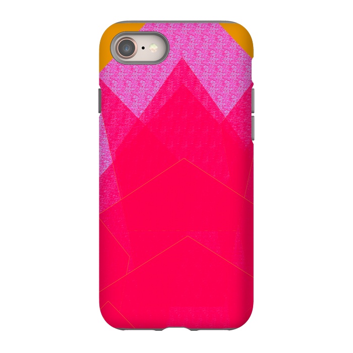 iPhone 8 StrongFit Sunset Mountain fuschia by ANoelleJay