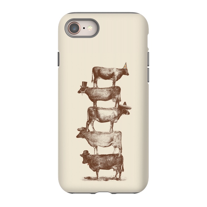 iPhone 8 StrongFit Cow Cow Nuts by Florent Bodart