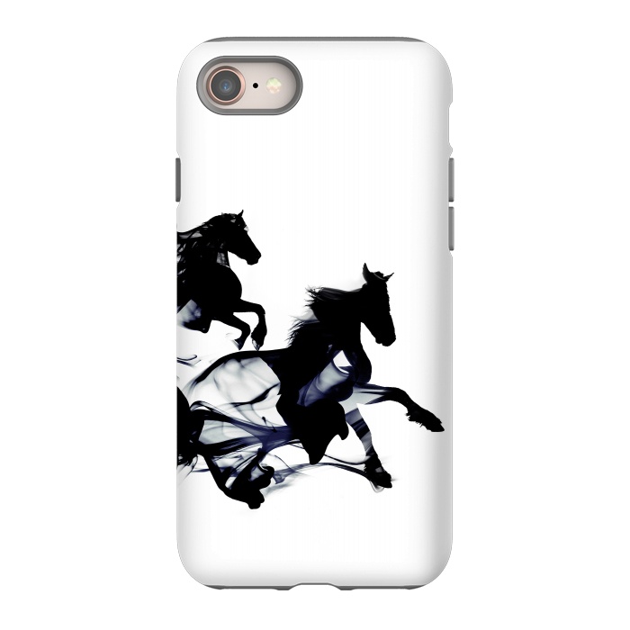 iPhone 8 StrongFit Black Horses by Róbert Farkas