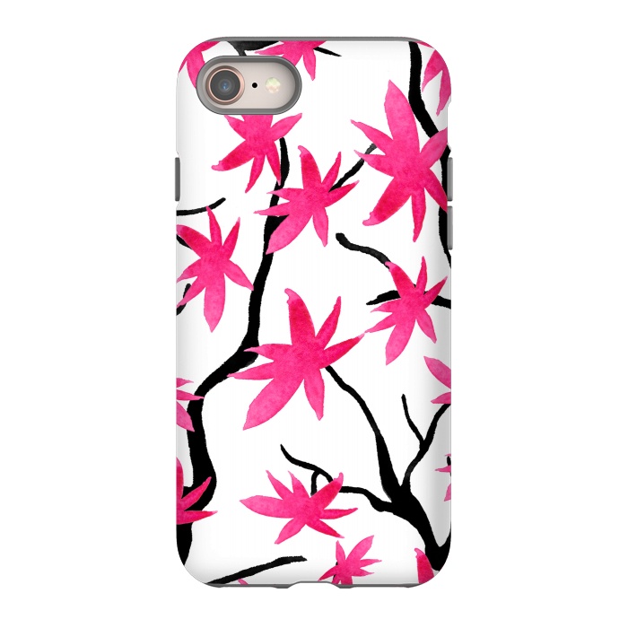 iPhone 8 StrongFit Pink Blossoms by Amaya Brydon