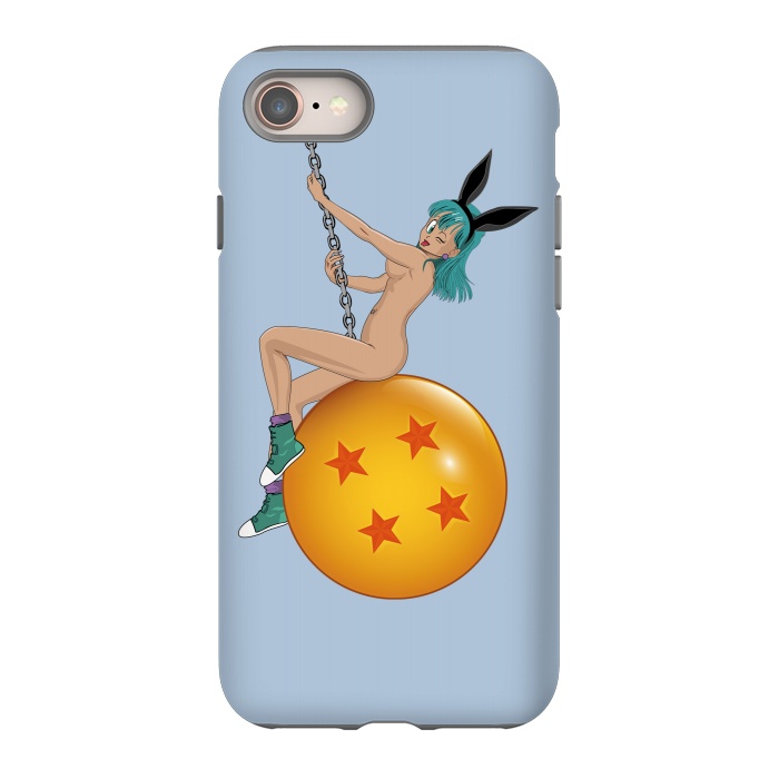 iPhone 8 StrongFit Bunny Ball ( Nude) by Samiel Art