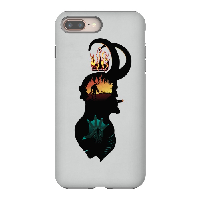 iPhone 8 plus StrongFit Paranormal Agents by Samiel Art