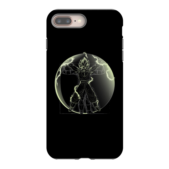 iPhone 8 plus StrongFit Vitruvian Saiyan Goku by Samiel Art
