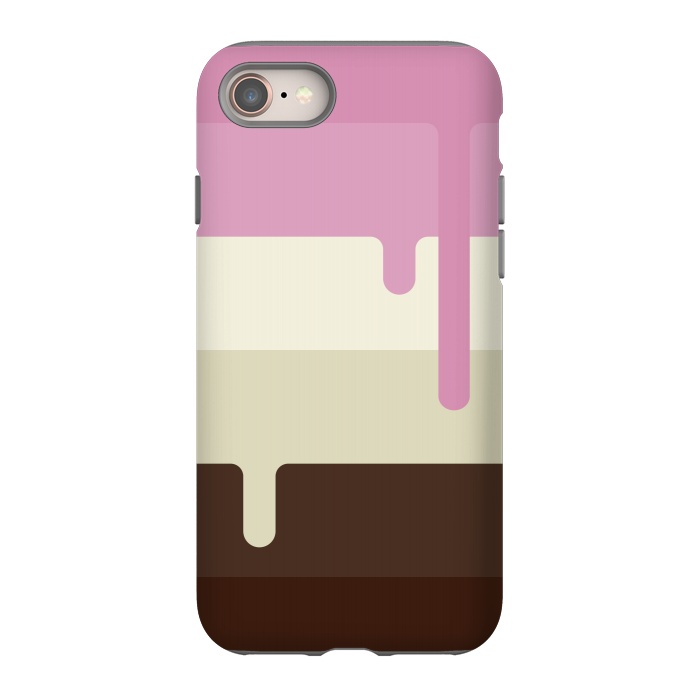 iPhone 8 StrongFit Neapolitan Ice Cream by Dellán