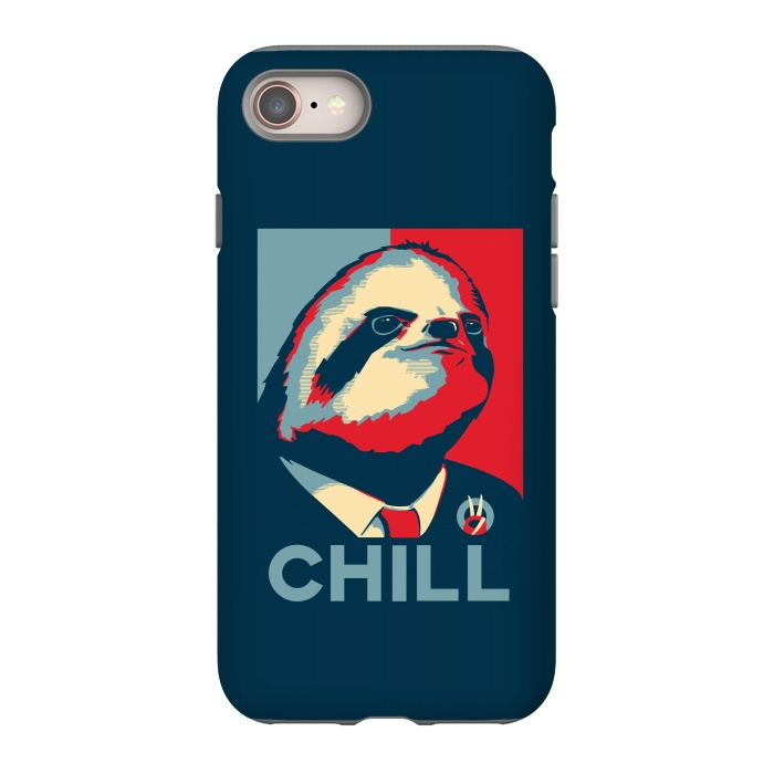 iPhone 8 StrongFit Sloth For President by Grant Stephen Shepley