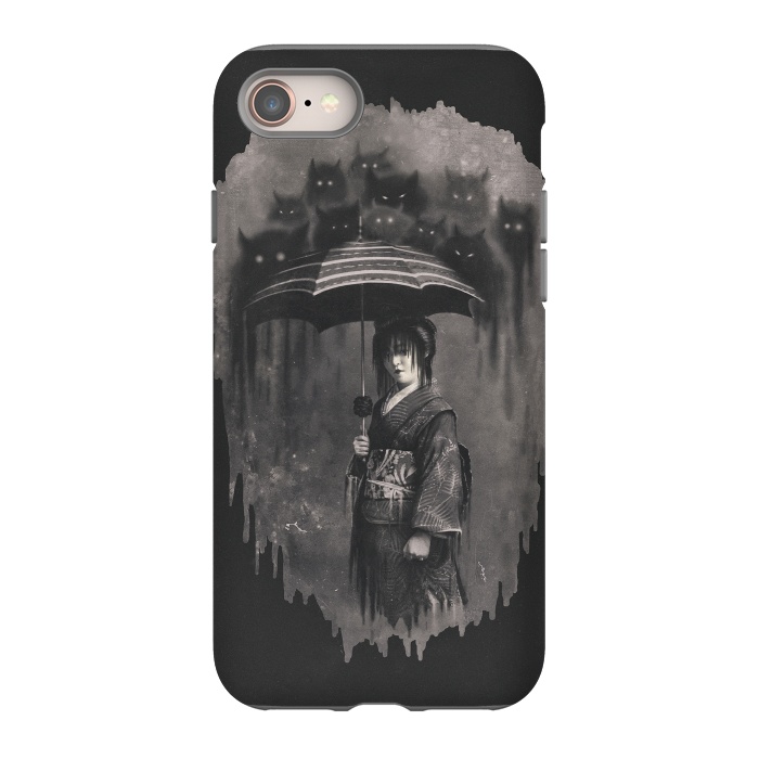 iPhone 8 StrongFit Lady Rain by 38 Sunsets